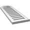 Ekena Millwork Octagonal Top Surface Mount PVC Gable Vent w/ 2"W x 1-1/2"P Brickmould Frame, 12"W x 38"H GVPOT12X3802SF - alternate 2